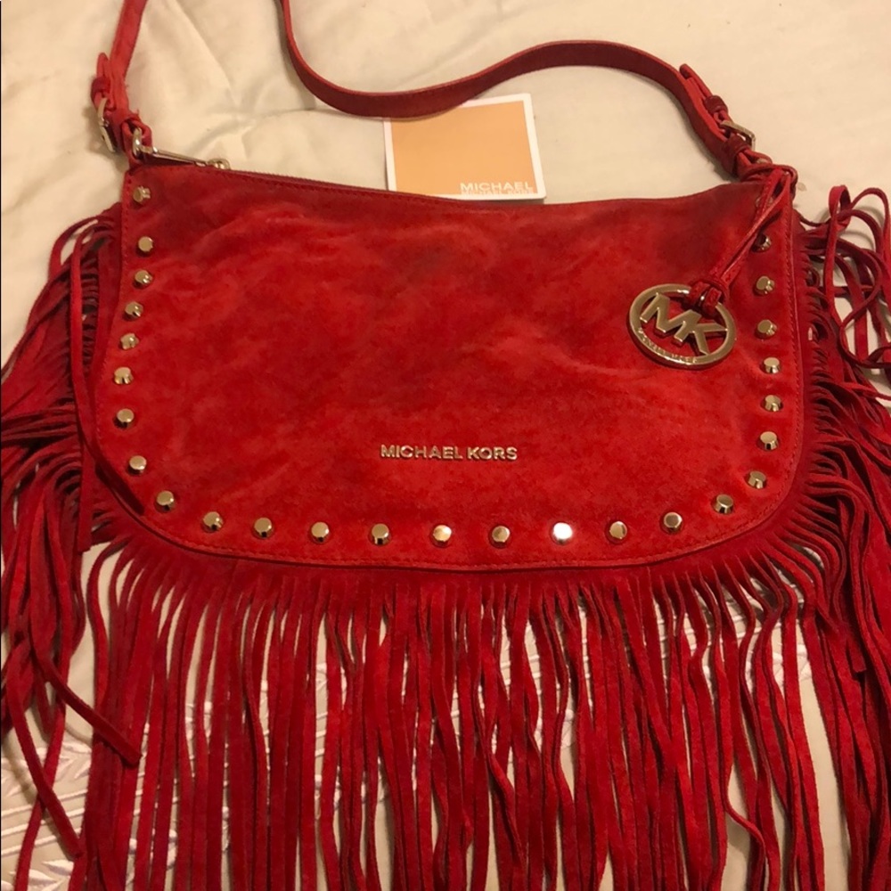 Michael Kors fringe hobo ♥️♥️♥️